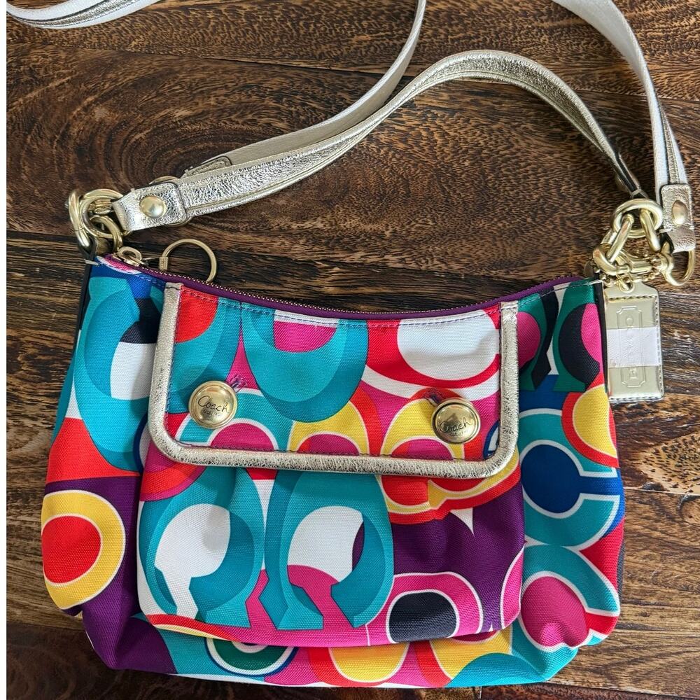 Coach Poppy Groovy Pop C Multicolor Crossbody Bag Y2K 2009
